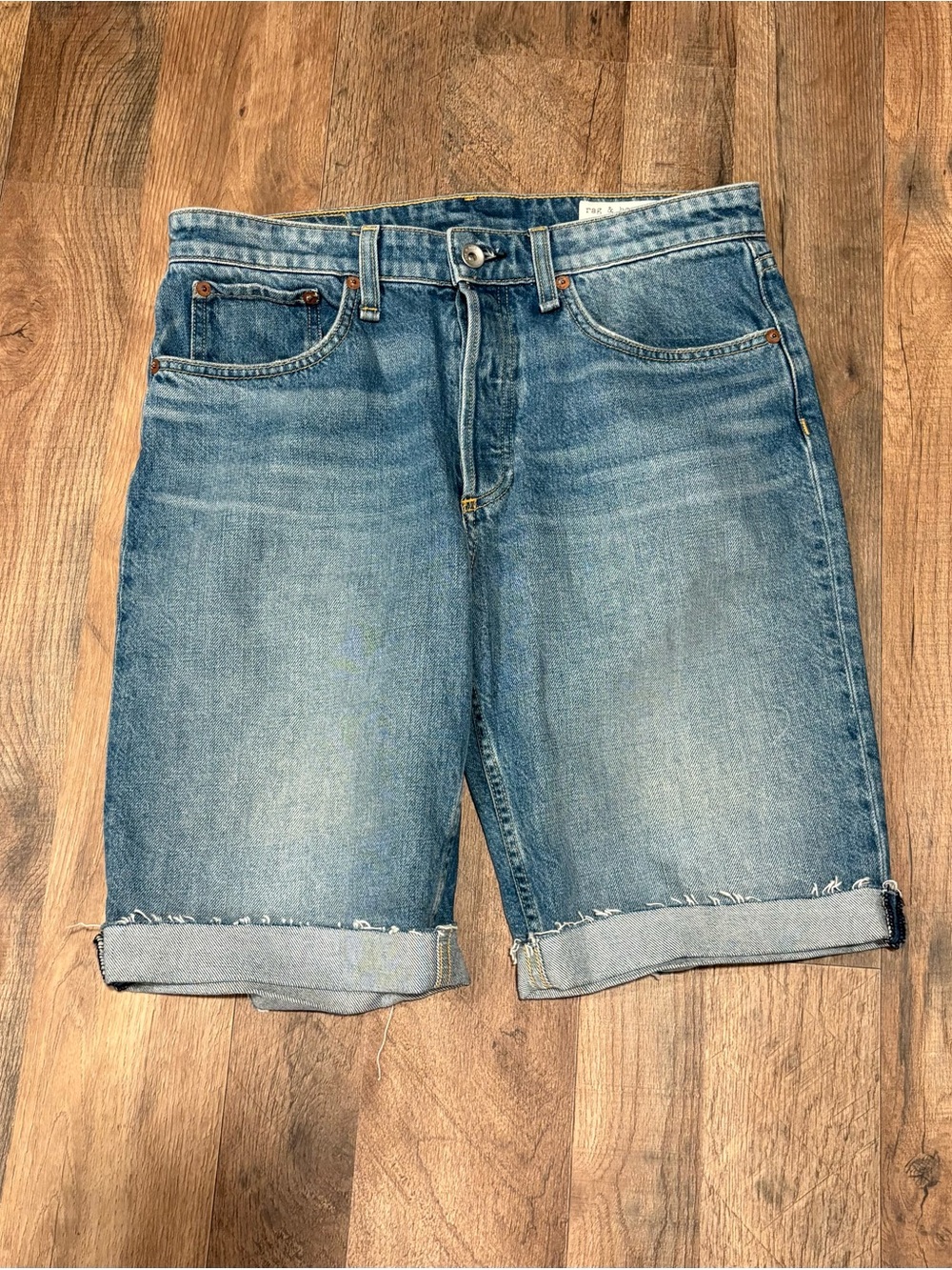 RAG & BONE ROSA MID-RISE WALKING Denim Bermuda SHORTS Size 27